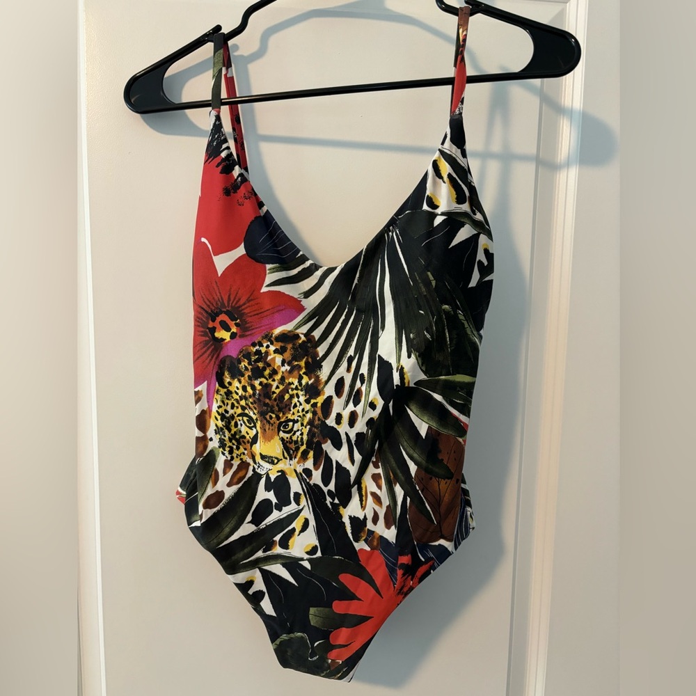 J. Crew Floral Print Vintage one piece swimsuit